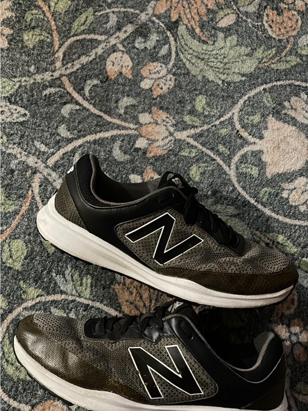 New Balance Men's Athletic Sneakers - Olive Green & Black